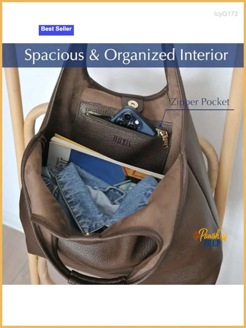 Vegan Leather Hobo Bag Oversized Tote Slouchy Handbag Work Travel